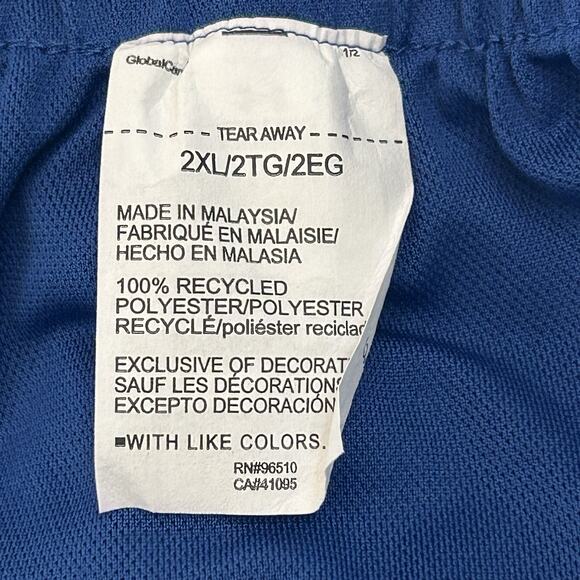 Under Armour Women's UA Play Up 3.0 Athletic Shorts Loose Size 2XL Blue/Green - Picture 4 of 4